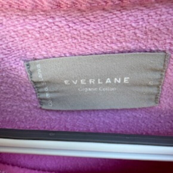 Everlane The Track Oversized Sweatshirt, Bubble Gum Pink, Size S - Picture 2 of 4